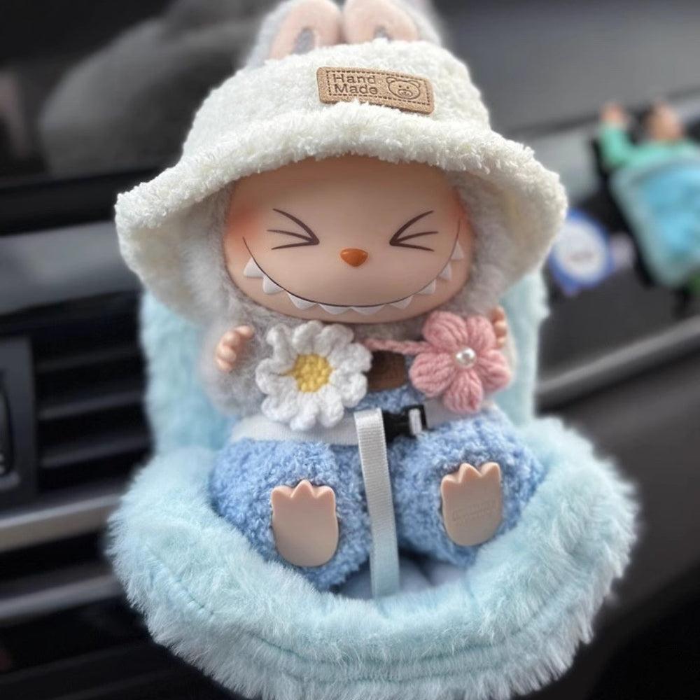 LABUBU FLUFFY CAR SEAT