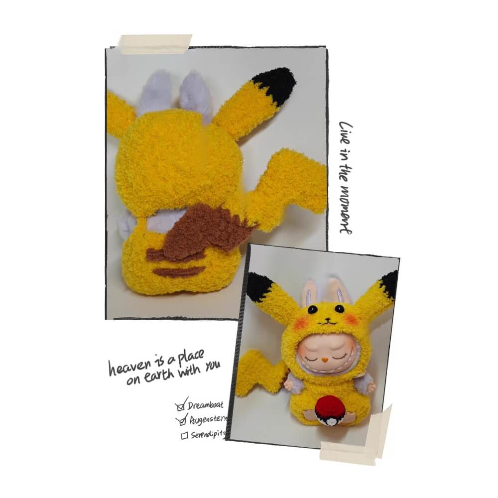 LABUBU Pikachu Outfit