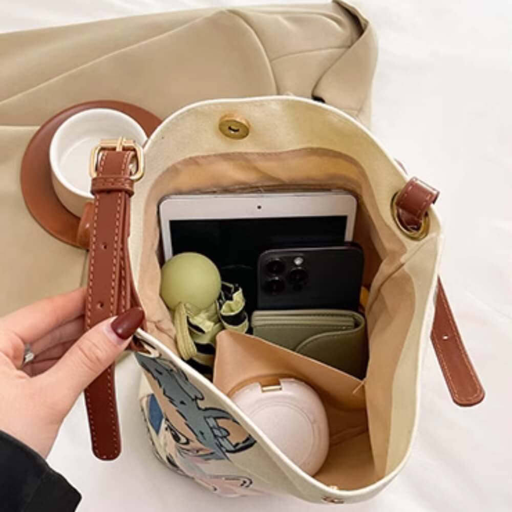 LABUBU STUDENT BUCKET BAG