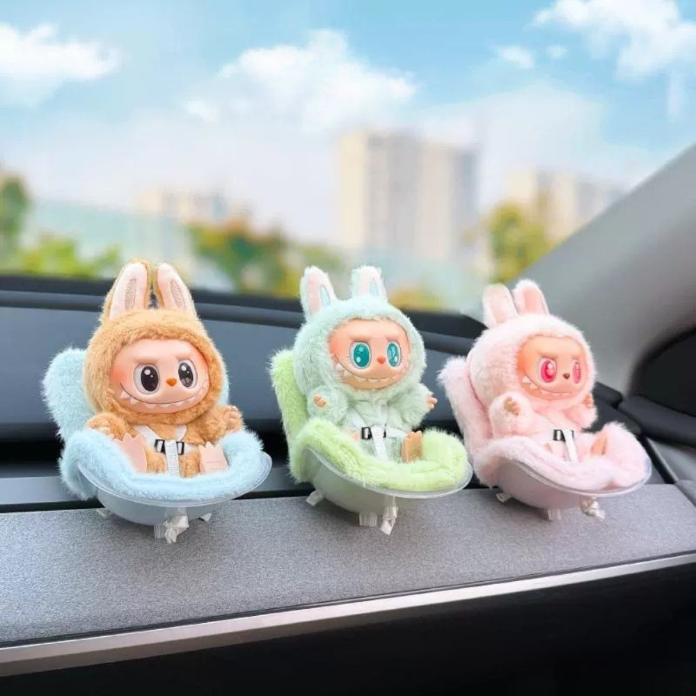 LABUBU FLUFFY CAR SEAT