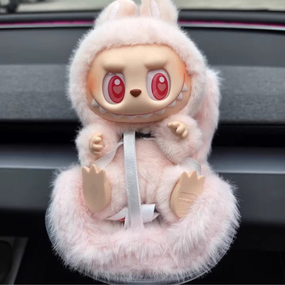 LABUBU FLUFFY CAR SEAT