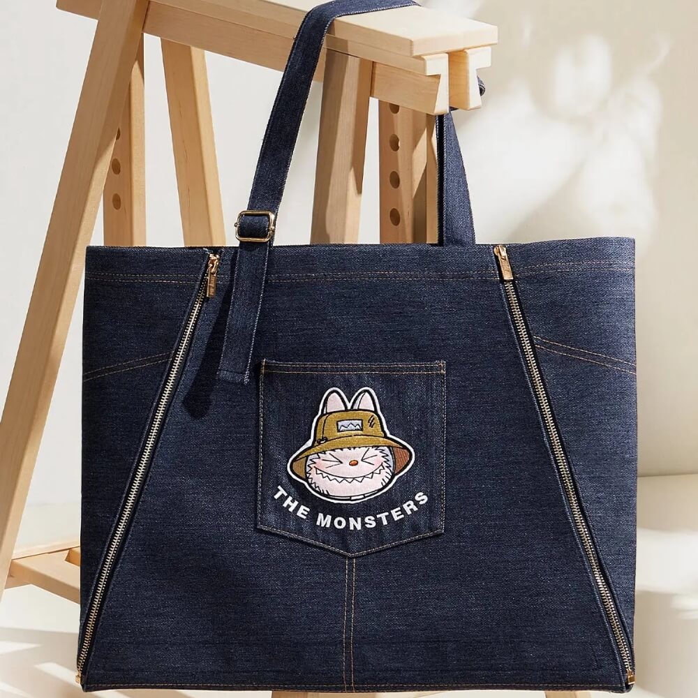 LABUBU DENIM APRON BAG