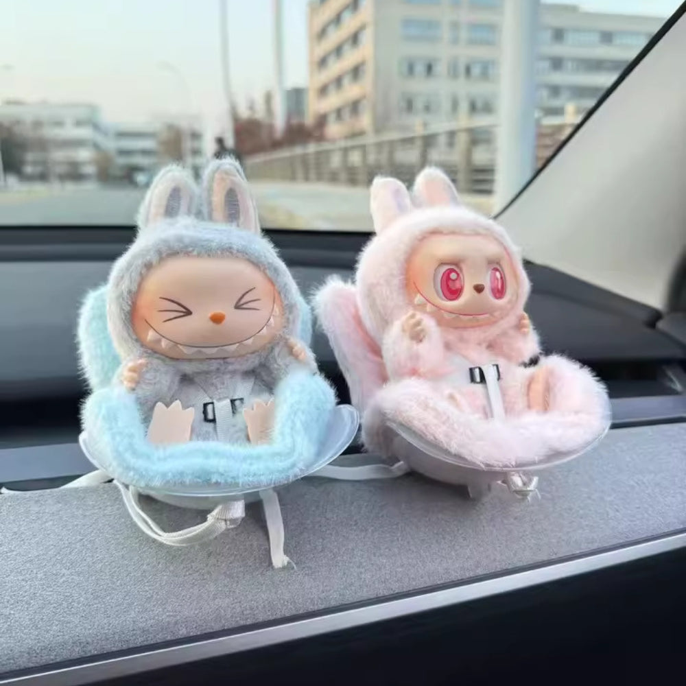 LABUBU FLUFFY CAR SEAT