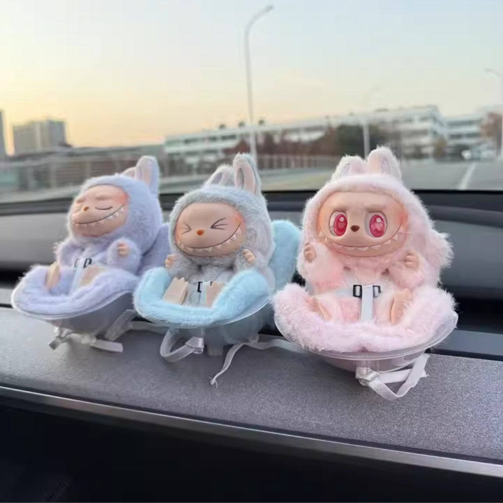 LABUBU FLUFFY CAR SEAT