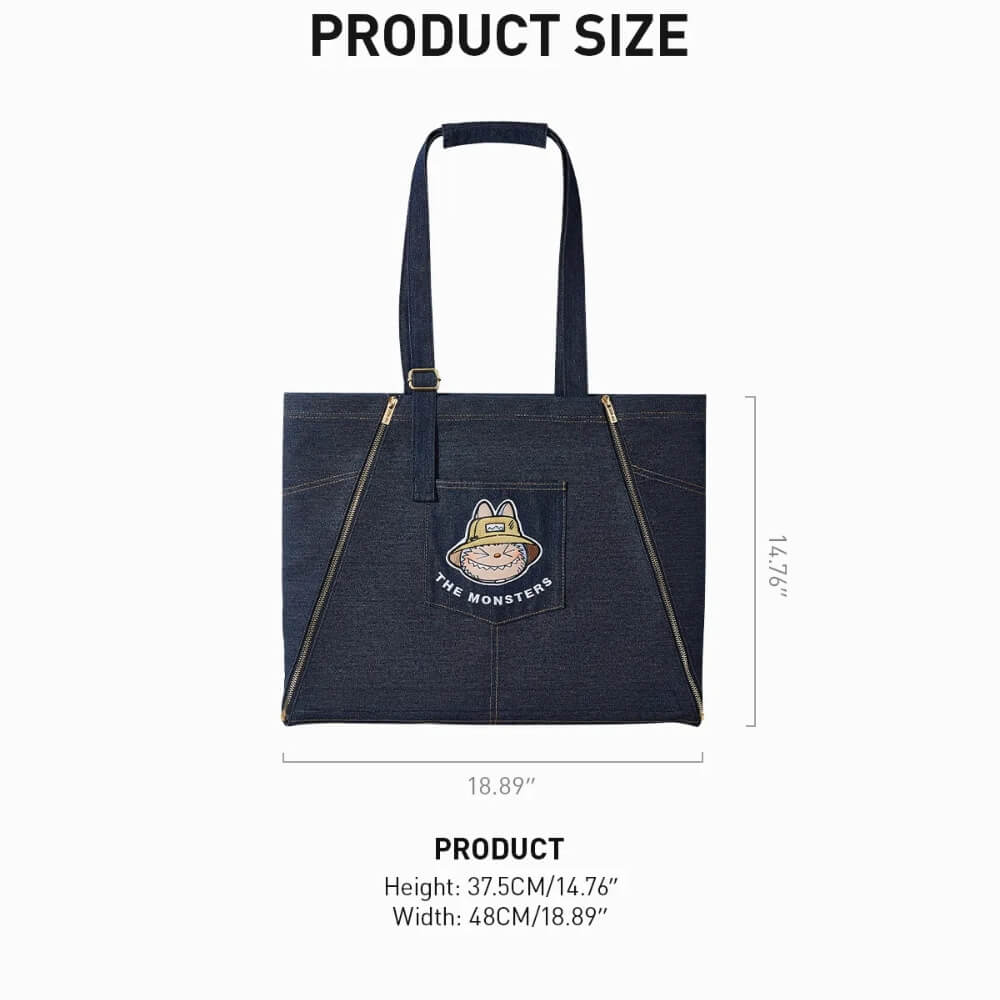 LABUBU DENIM APRON BAG