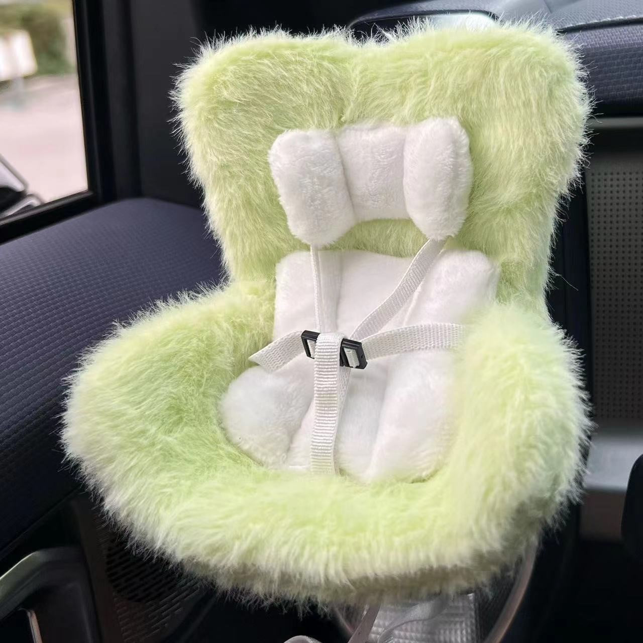 LABUBU FLUFFY CAR SEAT