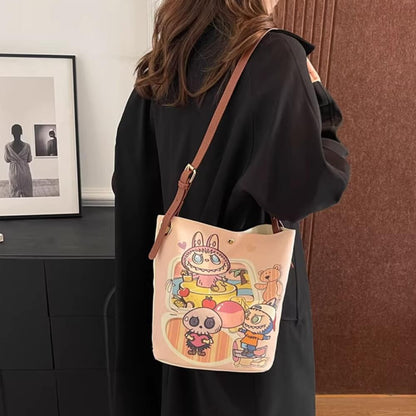 LABUBU STUDENT BUCKET BAG