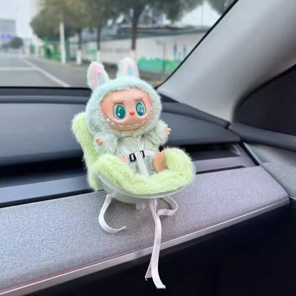 LABUBU FLUFFY CAR SEAT