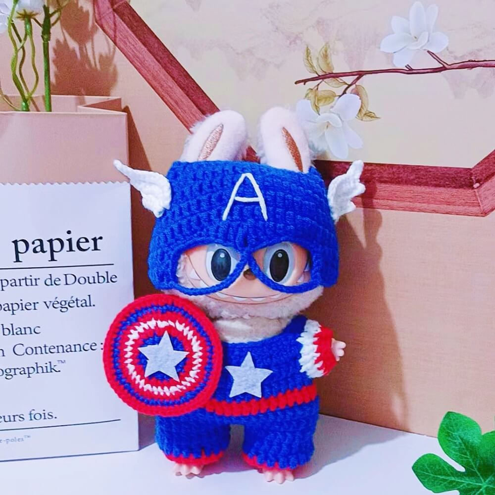 LABUBU Captain America Outfit