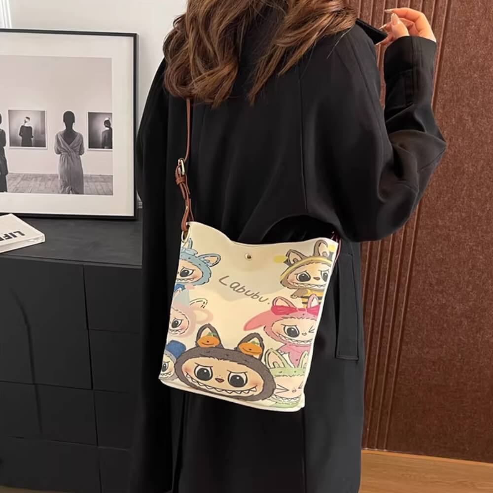 LABUBU STUDENT BUCKET BAG