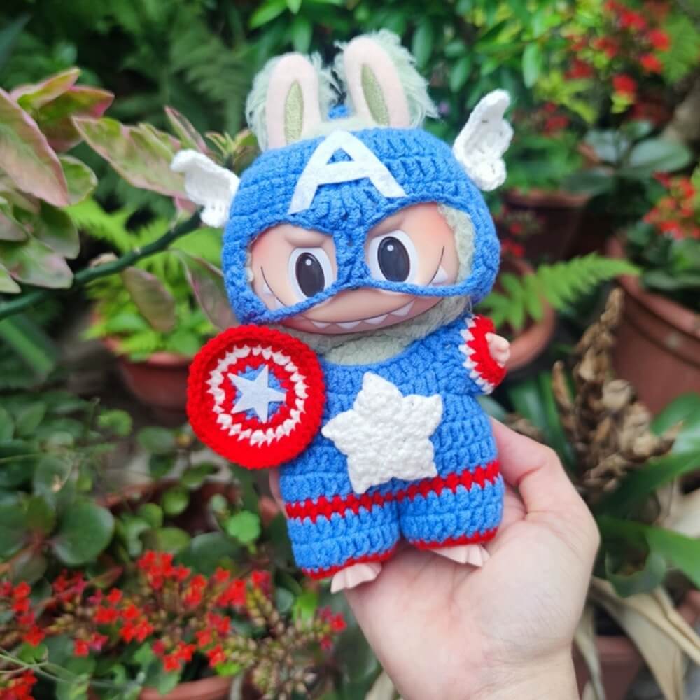 LABUBU Captain America Outfit