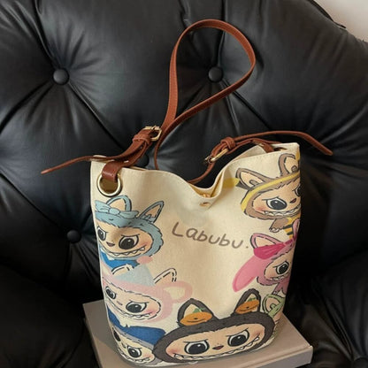 LABUBU STUDENT BUCKET BAG