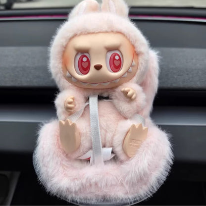 LABUBU FLUFFY CAR SEAT