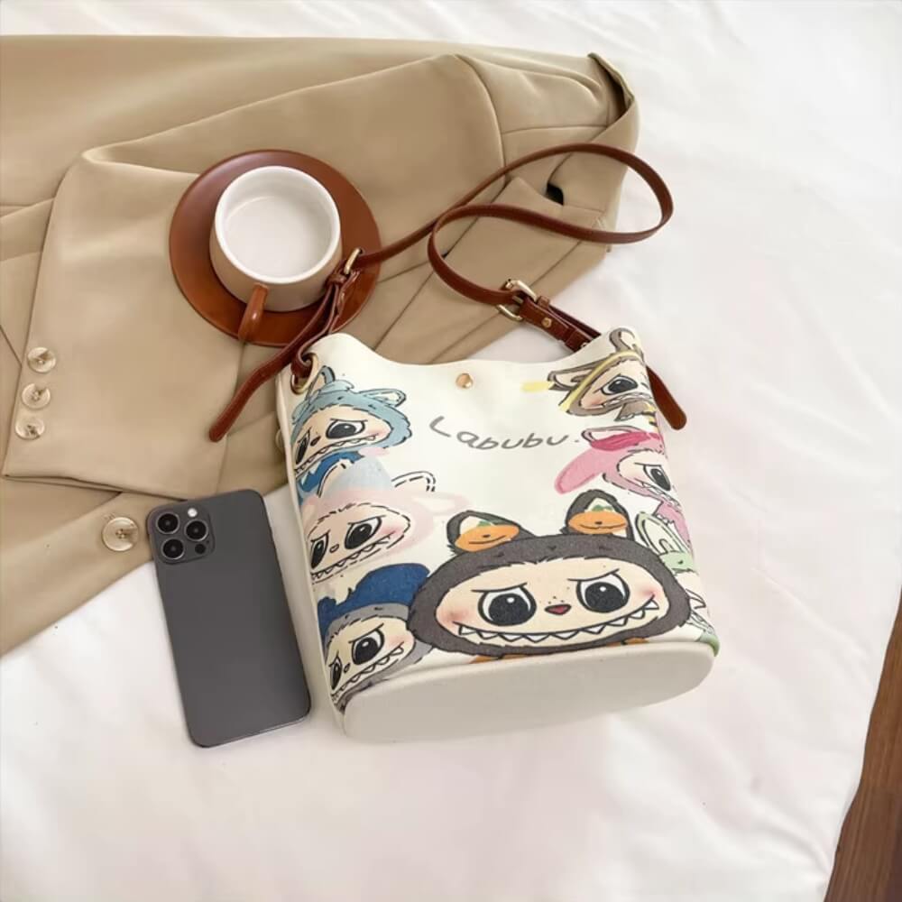 LABUBU STUDENT BUCKET BAG
