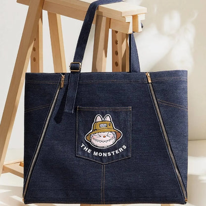 LABUBU DENIM APRON BAG