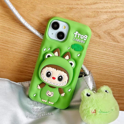 LABUBU 3D HEAD PHONE CASE