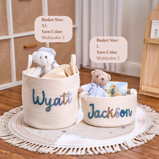 Large Personalized Handmade Basket