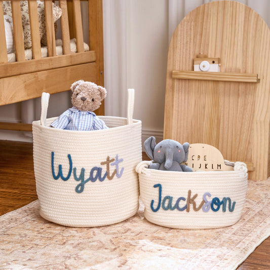 Extra Large Personalized Handmade Basket